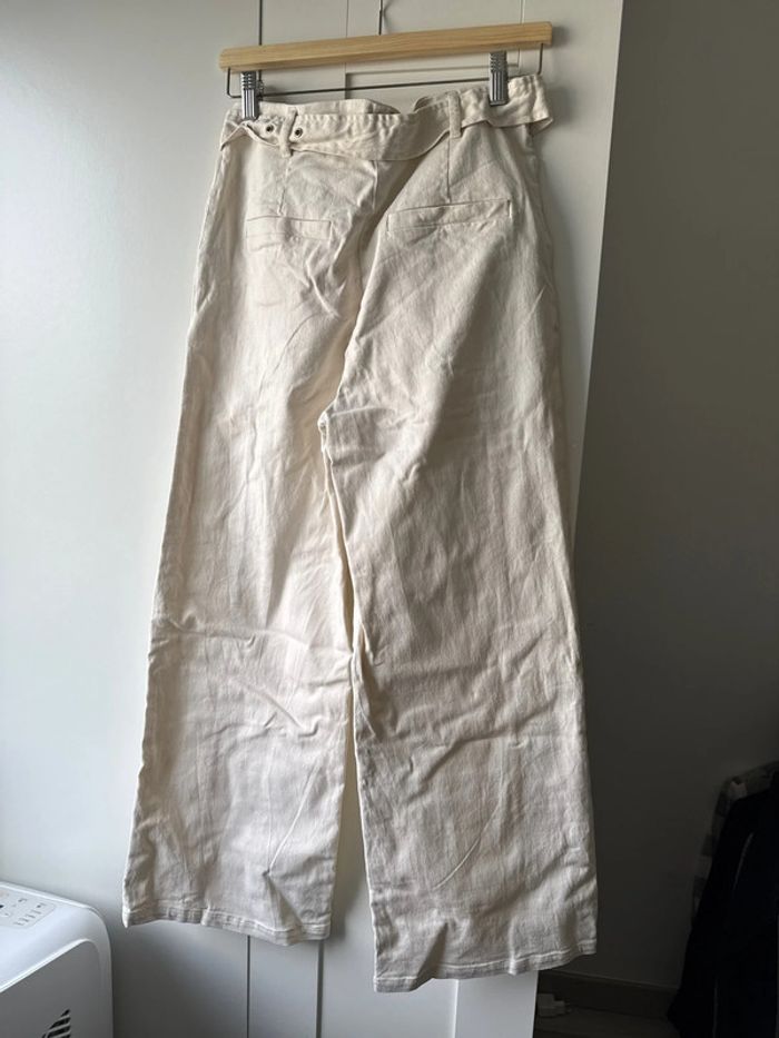 Pantalon large blanc femme - photo numéro 7