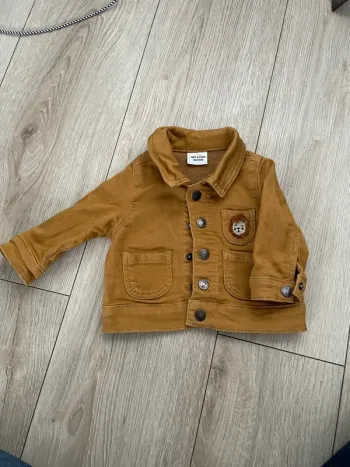 Veste en jeans moutarde