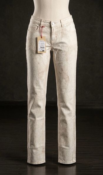 School Rag - Pantalon Slim "Paul" - Taille 26 (36) - Antic White - Neuf avec étiquette 