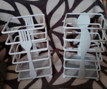 Lot de deux rangements ou égouttoirs à couverts "Gifi" neufs