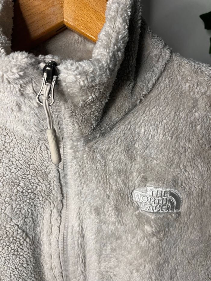 Veste polaire zippée femme The North Face blanc écru crème - Taille L - photo numéro 2