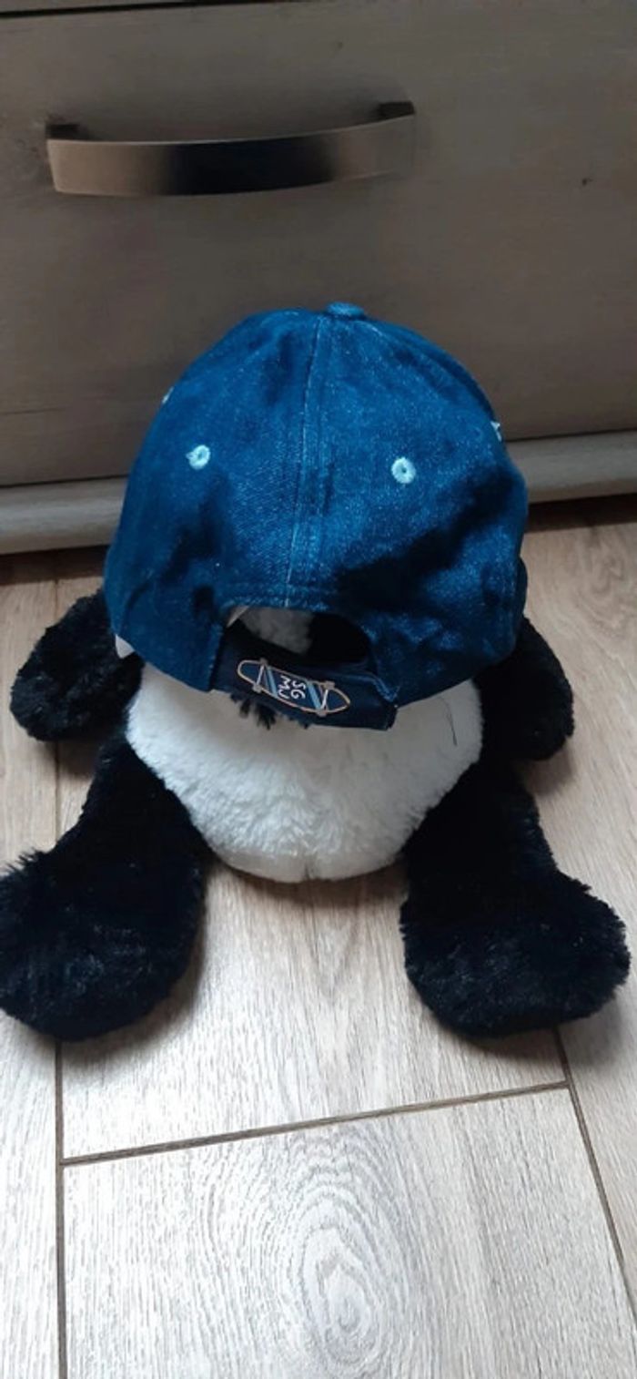 Casquette "sergent major" bleue jeans 51 cm en très tres bon état - photo numéro 2