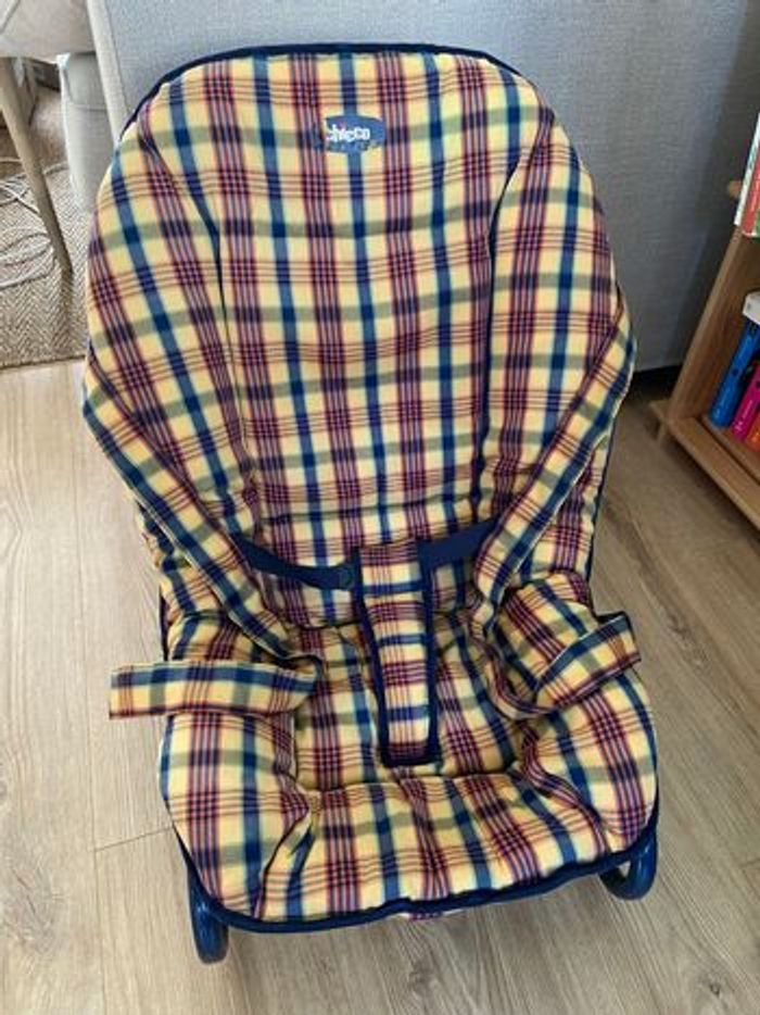 Transat balancelle chicco vintage style écossais