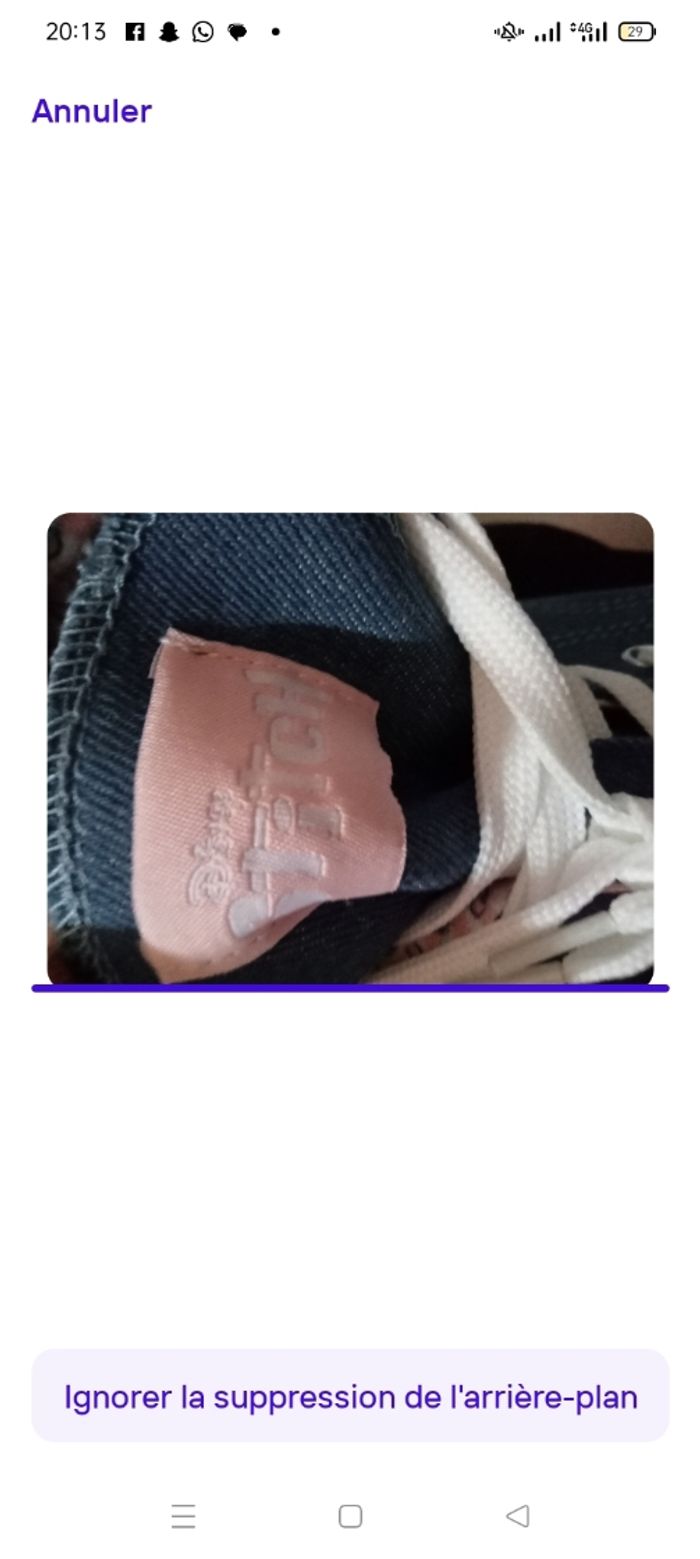 Basket montante bleu jeans pointure 39 Neuves - photo numéro 5