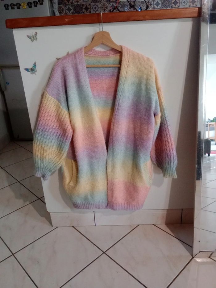 Gilet femme M rainbow mailles  p - photo numéro 6