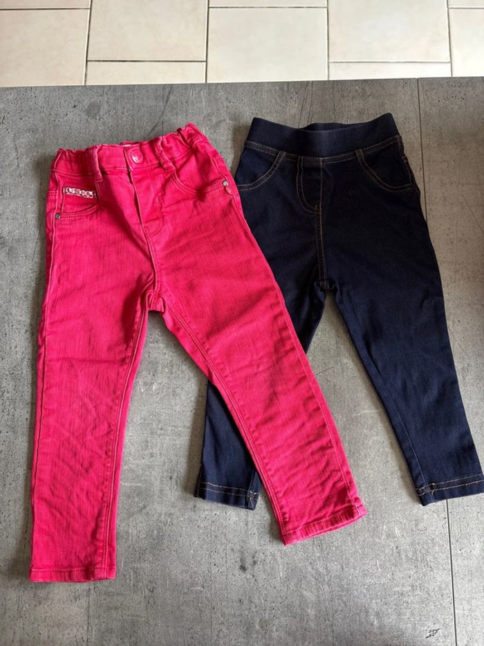 Lot de 2 pantalons 86cm