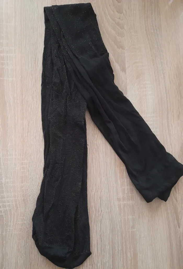 Paires de collants noirs à paillettes - photo numéro 3
