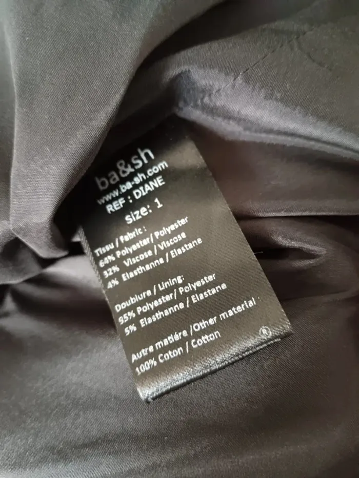 Robe noire Ba&sh Diane taille 1 - photo numéro 6