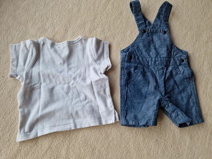 Ensemble salopette et t-shirt noukies 3m - photo numéro 8