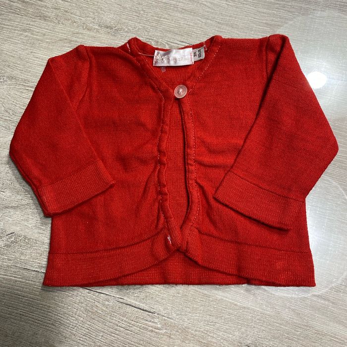 Gilet rouge - 3 mois