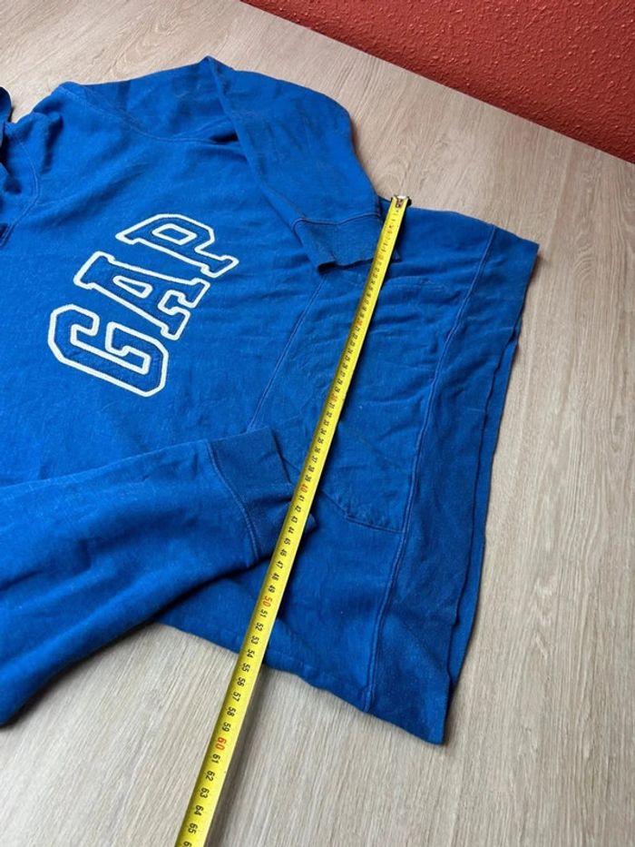 Sweat à Capuche GAP Bleu Logo Brodé – Taille XL enfant (vaut M femme) - photo numéro 8