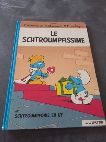 Bd le schtroumpfissime 2 histoires de schtroumpfs 