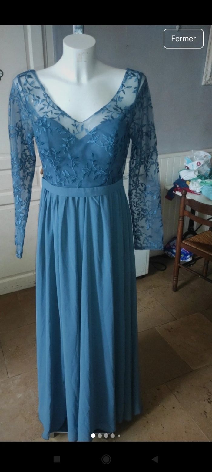 Magnifique robe longue f78