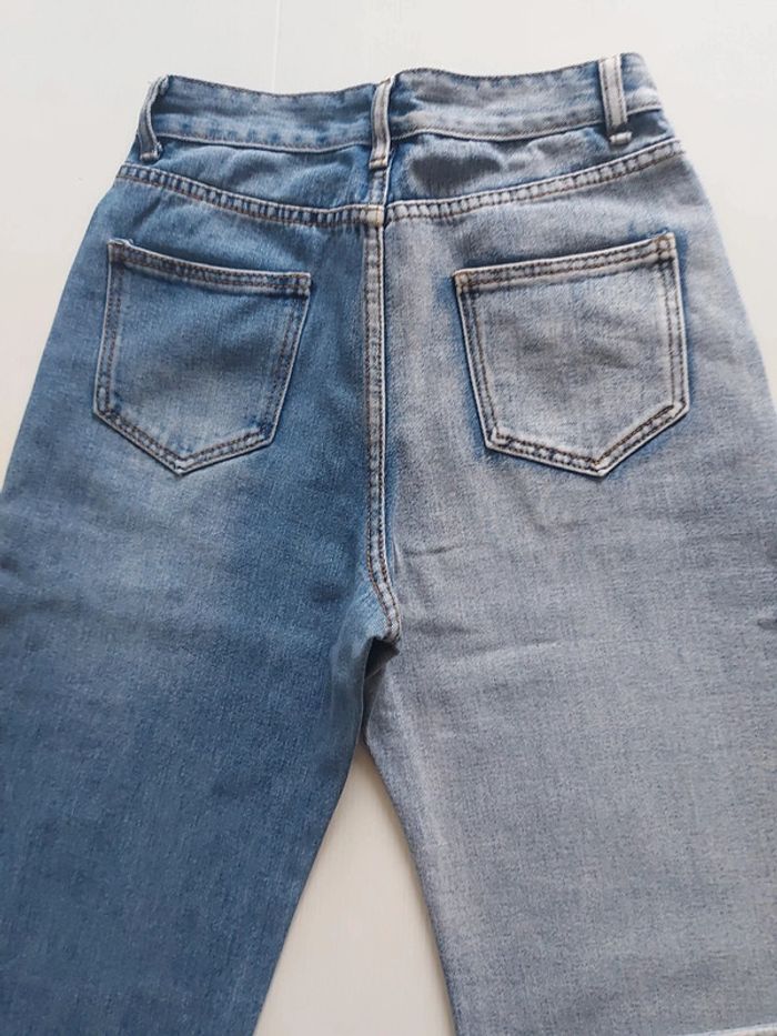 Jean bi-color jambes larges taille 36 - photo numéro 6
