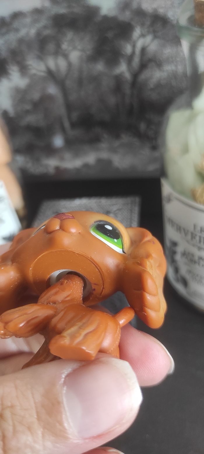 My Littlest Petshop Pet Shop LPS Authentic Authentique Dog Spaniel 252 Epagneul - photo numéro 3