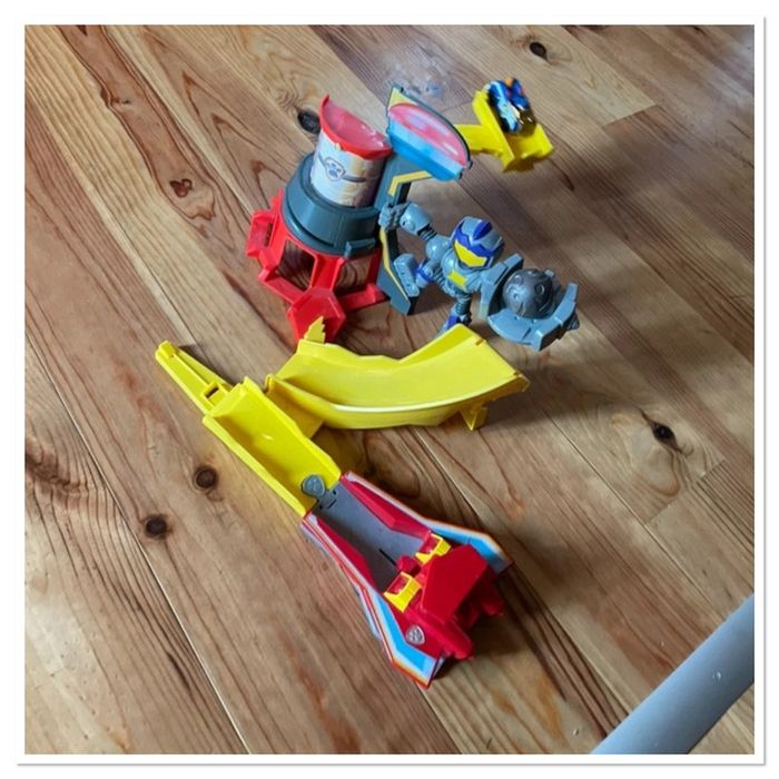 Playset Meteor Track Set Mighty Pups Charged Up Pat'Patrouille avec Chase True métal et sa boule - photo numéro 11