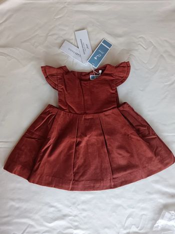 Robe Jacadi velours côtelé 1 mois neuve