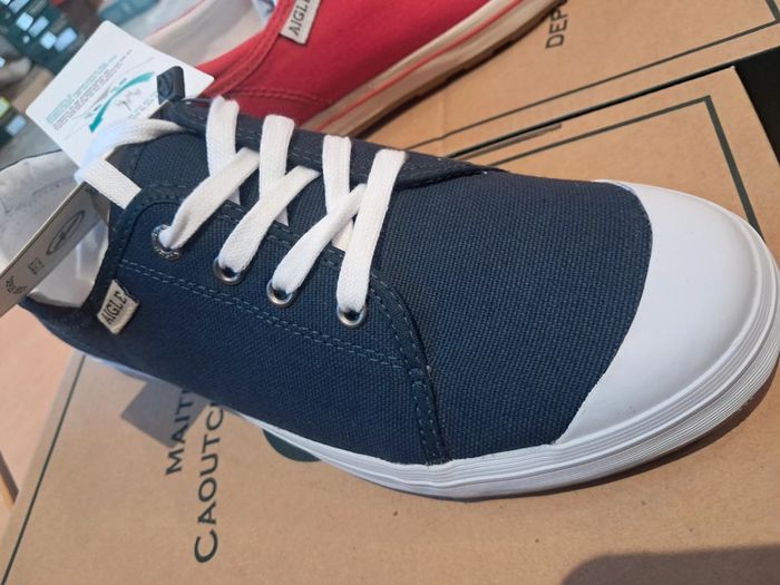 Aigle baskets en toile femme été P.40 neuves - photo numéro 10