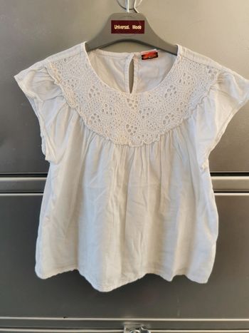 Blouse blanche sans manches 8 ans Tape à l'œil