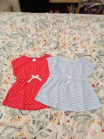 Lot de 2 robes d'été bébé fille