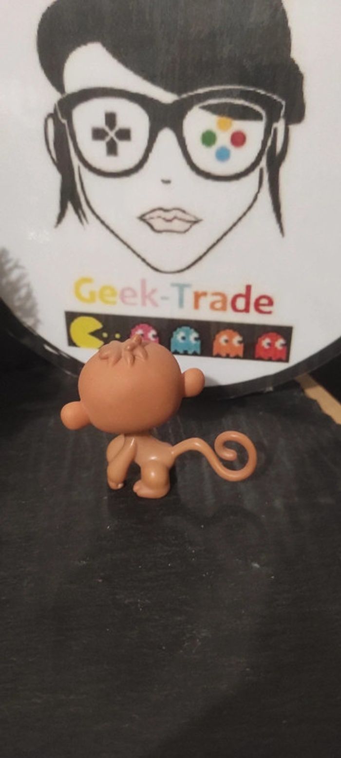 My Littlest Petshop Pet Shop LPS Authentic Hasbro Monkey Spider Singe 373 - photo numéro 2