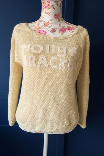 🌸 Pull léger Molly Bracken Blanc & Doré – Ultra doux 💕