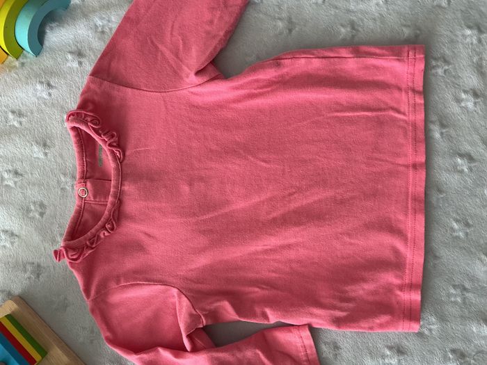 teeshirt manches longues rose uni 12 mois orchestra impression sur manches - photo numéro 5