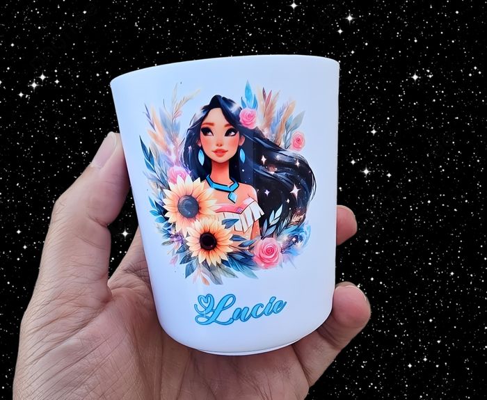 Verre incassable personnalisé neuf pocahontas