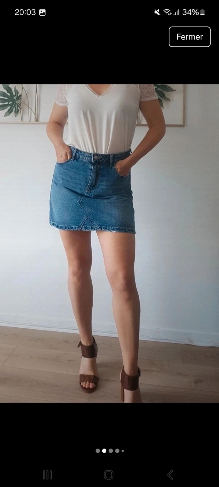 Jupe en jean Pimkie - photo numéro 3