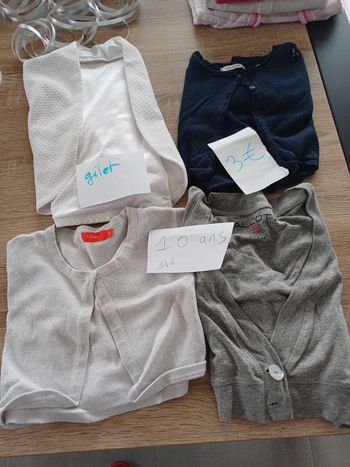 Lot gilet 10 ans