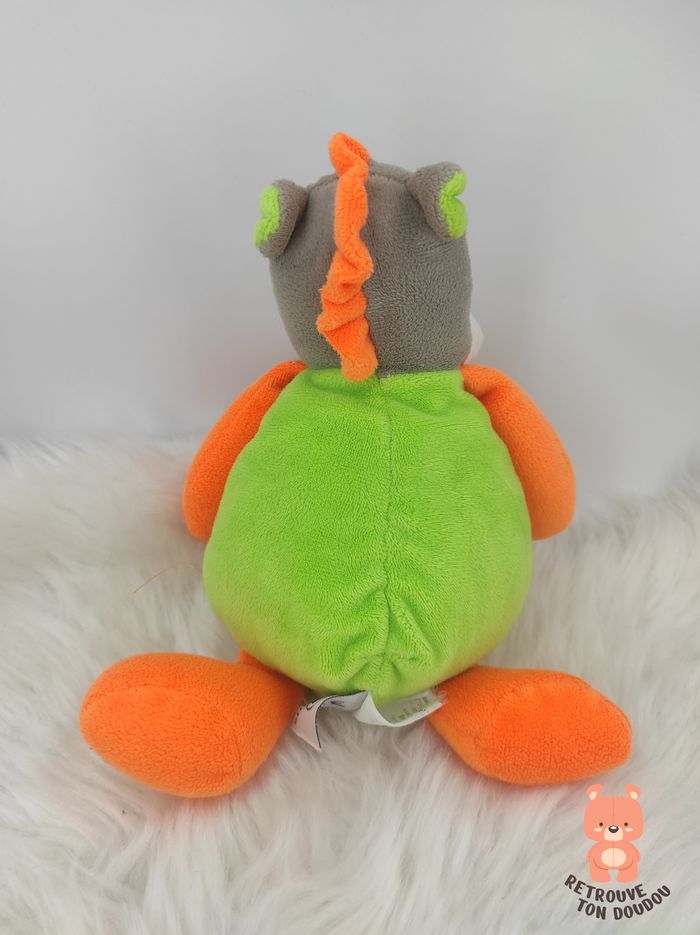 Doudou âne orange et vert U Tout Petits - photo numéro 2