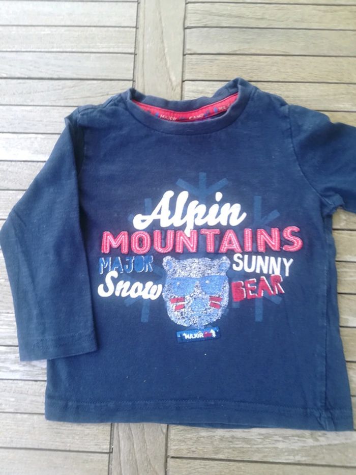 T-shirt sergent major 24 mois manches longues