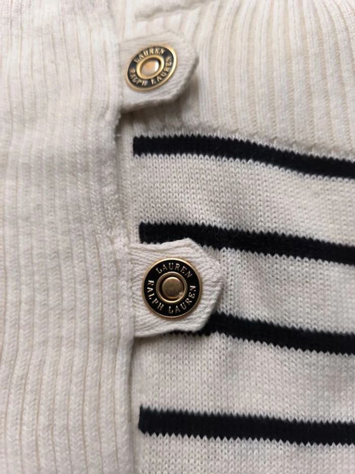Pull-over coton col boutonné femme Lauren Ralph Lauren taille M - photo numéro 15