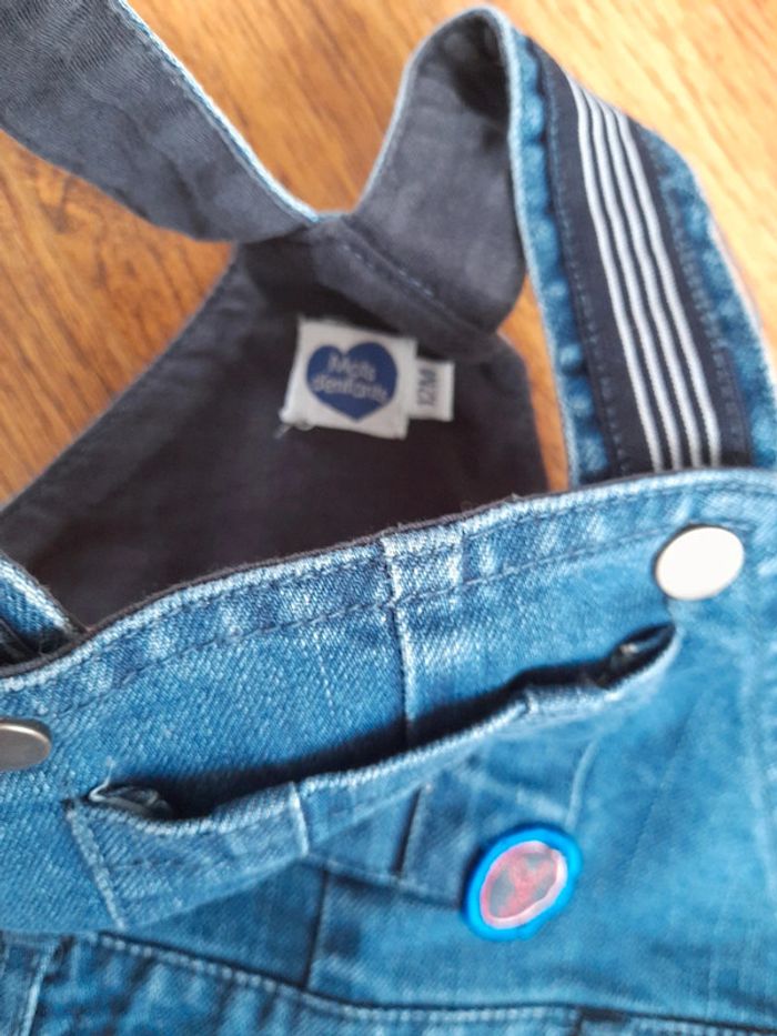 Salopette en jean 12 mois - photo numéro 5