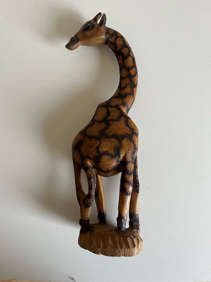 Girafe en bois 32 cm