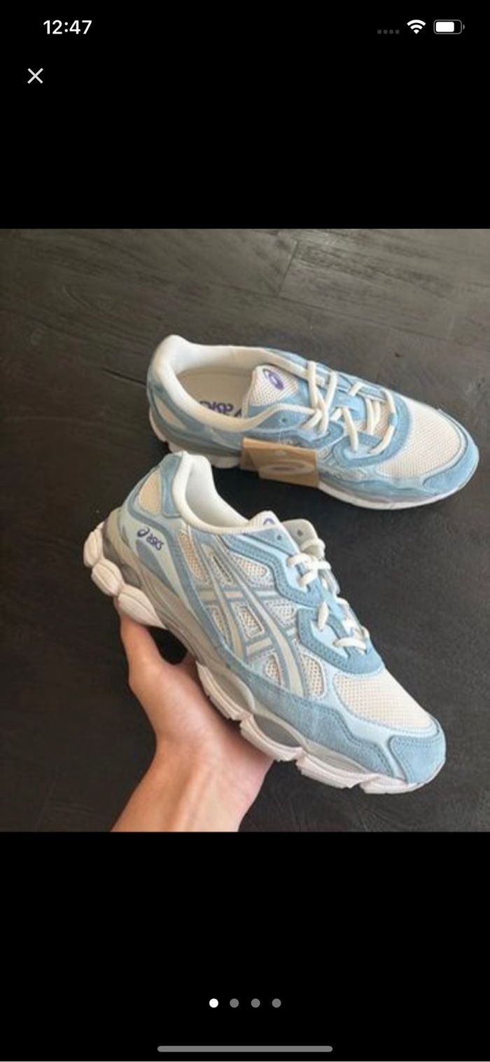 Asics Gel NYC bleu blanche 43