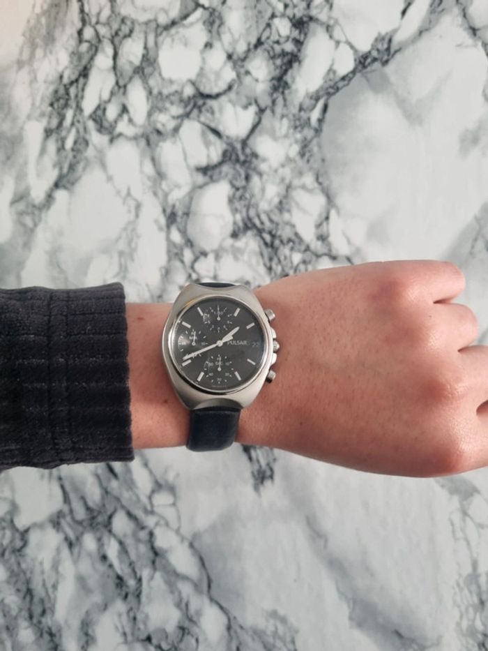 Montre en cuir et metal argenté Pulsar - photo numéro 14