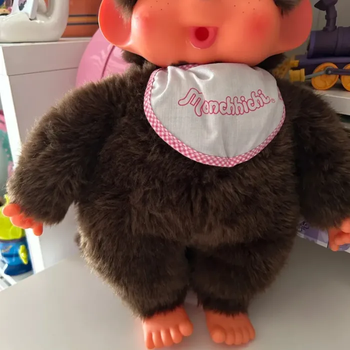 Peluche singe monchhichi fille grand format - photo numéro 7