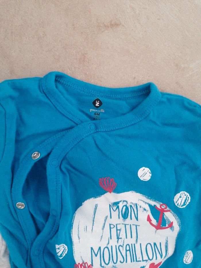 Lot de 2 pyjamas 6 mois 68cm - photo numéro 3