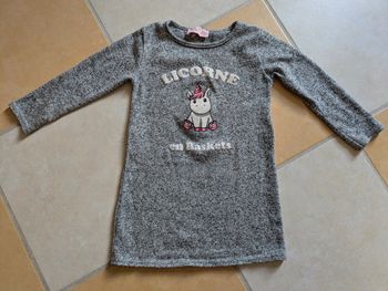 Robe licorne 5 ans fille manches longues
