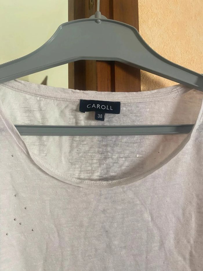 TEE shirt femme marque Caroll très bon etat - photo numéro 3