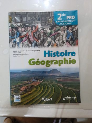 Manuel histoire géographie 2nde enseignement agricole
