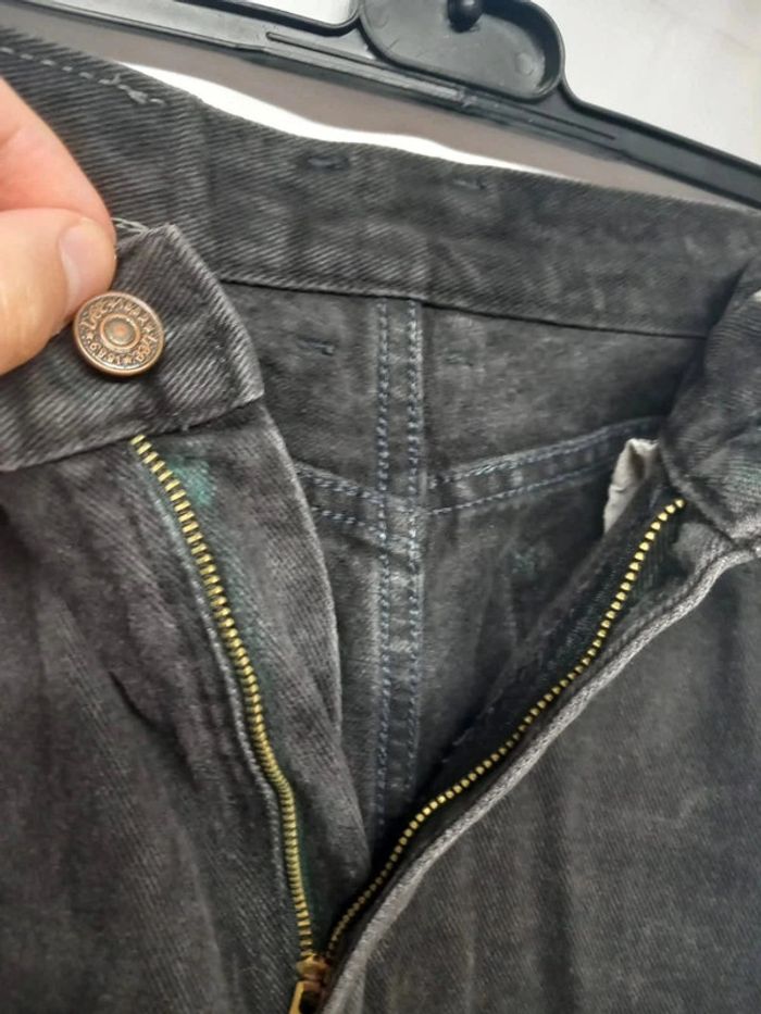 Jeans taille haute Lee Noir en coton - photo numéro 5