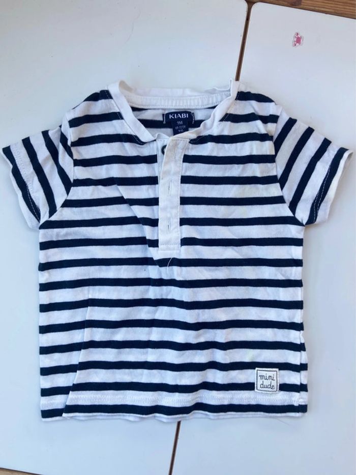 T-shirt marinière manches courtes