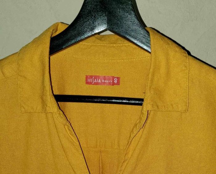 chemise ocre / moutarde femme taille 40 - photo numéro 5