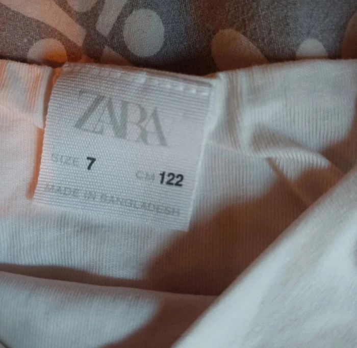 Petit haut blanc à bretelles zara fille taille 7 ans - photo numéro 2