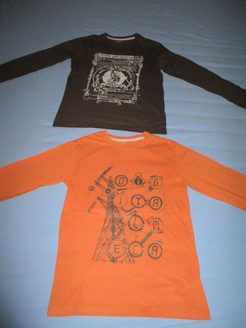 lot de 2 tee shirts manches longues garçons 12 ans in extenso
