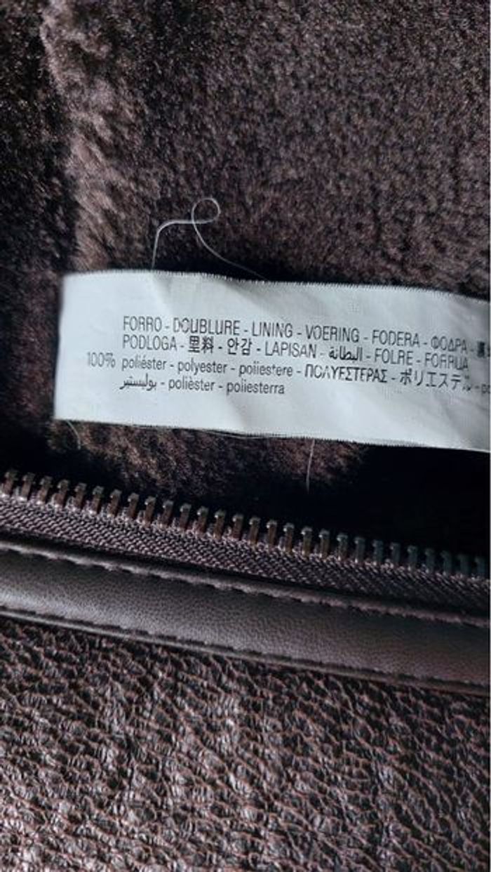 Manteau aviateur marron Stradivarius taille S en très bon état - photo numéro 4