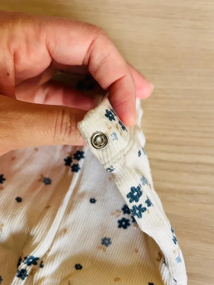 Ensemble à fleur bleue pour filles - photo numéro 8
