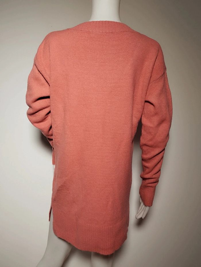 Pull col V long corail Blancheporte femme 48 - photo numéro 4